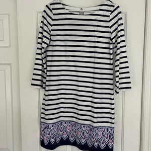 Lilly Pulitzer Navy and White Striped Dress